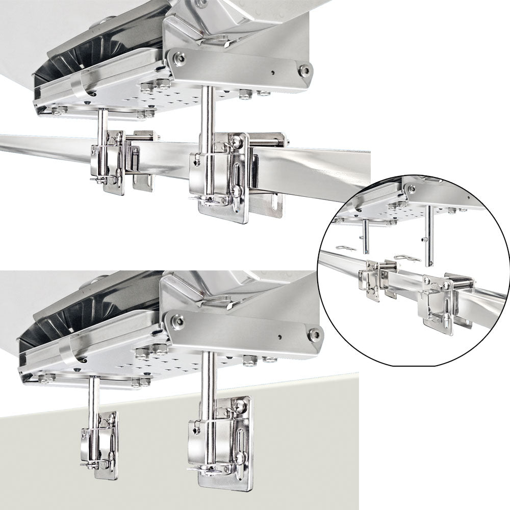 Magma Dual Side Bulkhead or Square/Flat Rail Mount - Marine Parts OnlyBoat OutfittingMagma