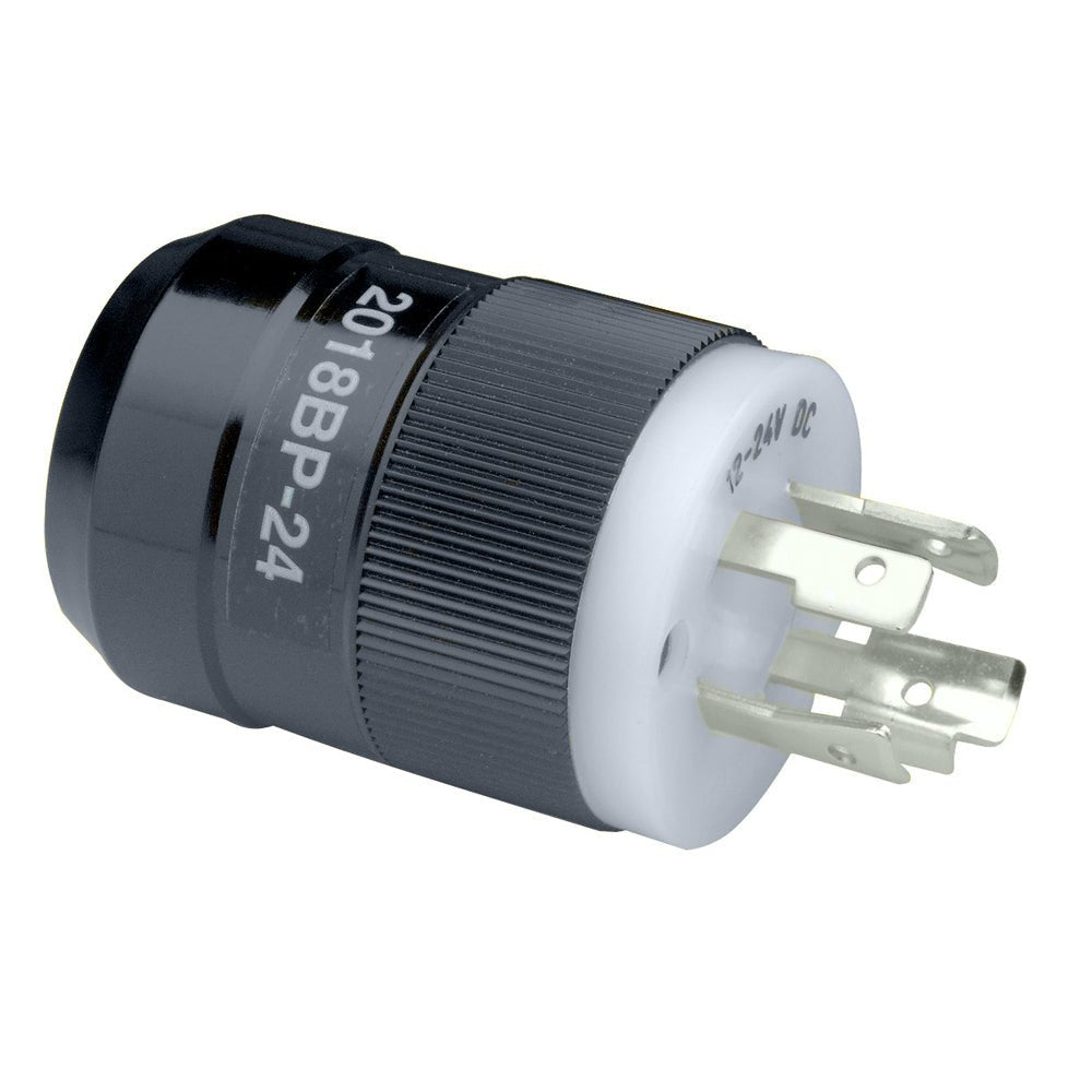 Marinco 2018BP - 24 Trolling Motor Plug (Male) 12/24V - Black - Marine Parts OnlyElectricalMarinco