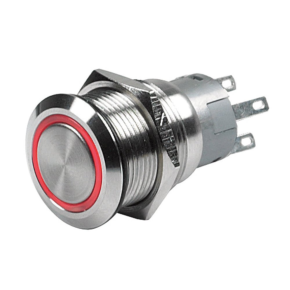 Marinco Push Button Switch - 24V Latching On/Off - Red LED - Marine Parts OnlyElectricalBEP Marine