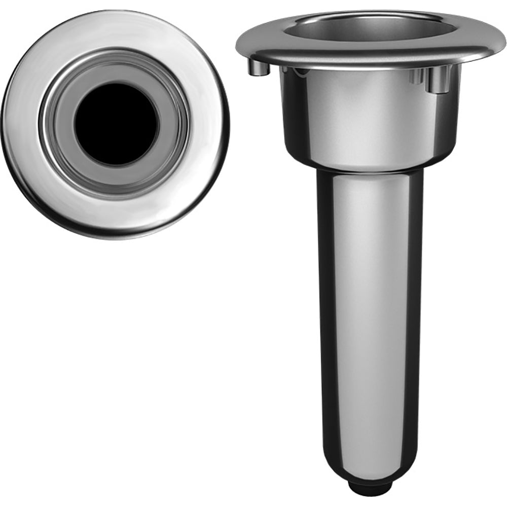 Mate Series Elite Screwless Stainless Steel 0° Rod & Cup Holder - Drain - Round Top - Marine Parts OnlyHunting & FishingMate Series