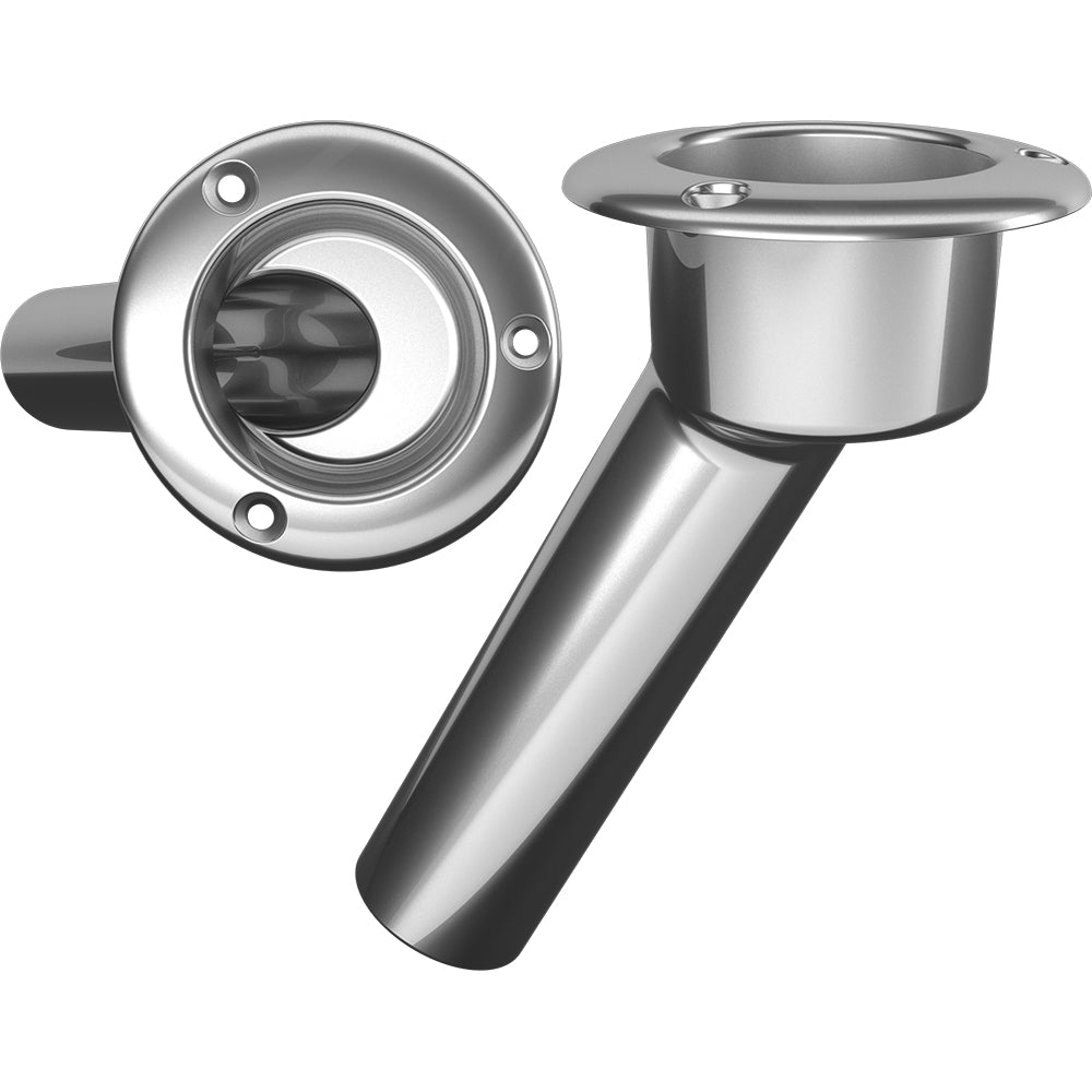 Mate Series Stainless Steel 30° Rod & Cup Holder - Open - Round Top - Marine Parts OnlyHunting & FishingMate Series