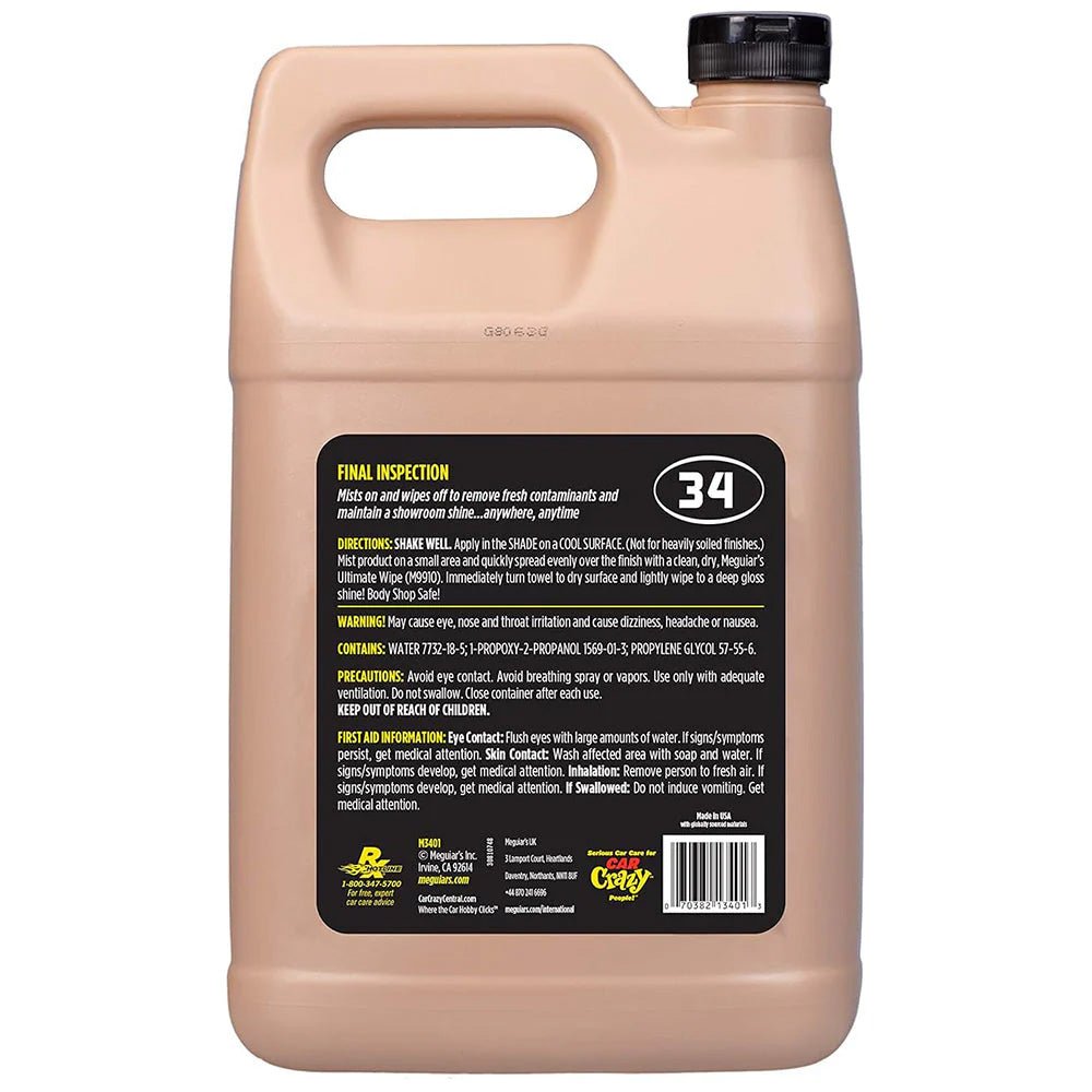 Meguiar's Professional Final Inspection Wipe - Off Detailer - 1 Gallon - Marine Parts OnlyAutomotive/RVMeguiar's
