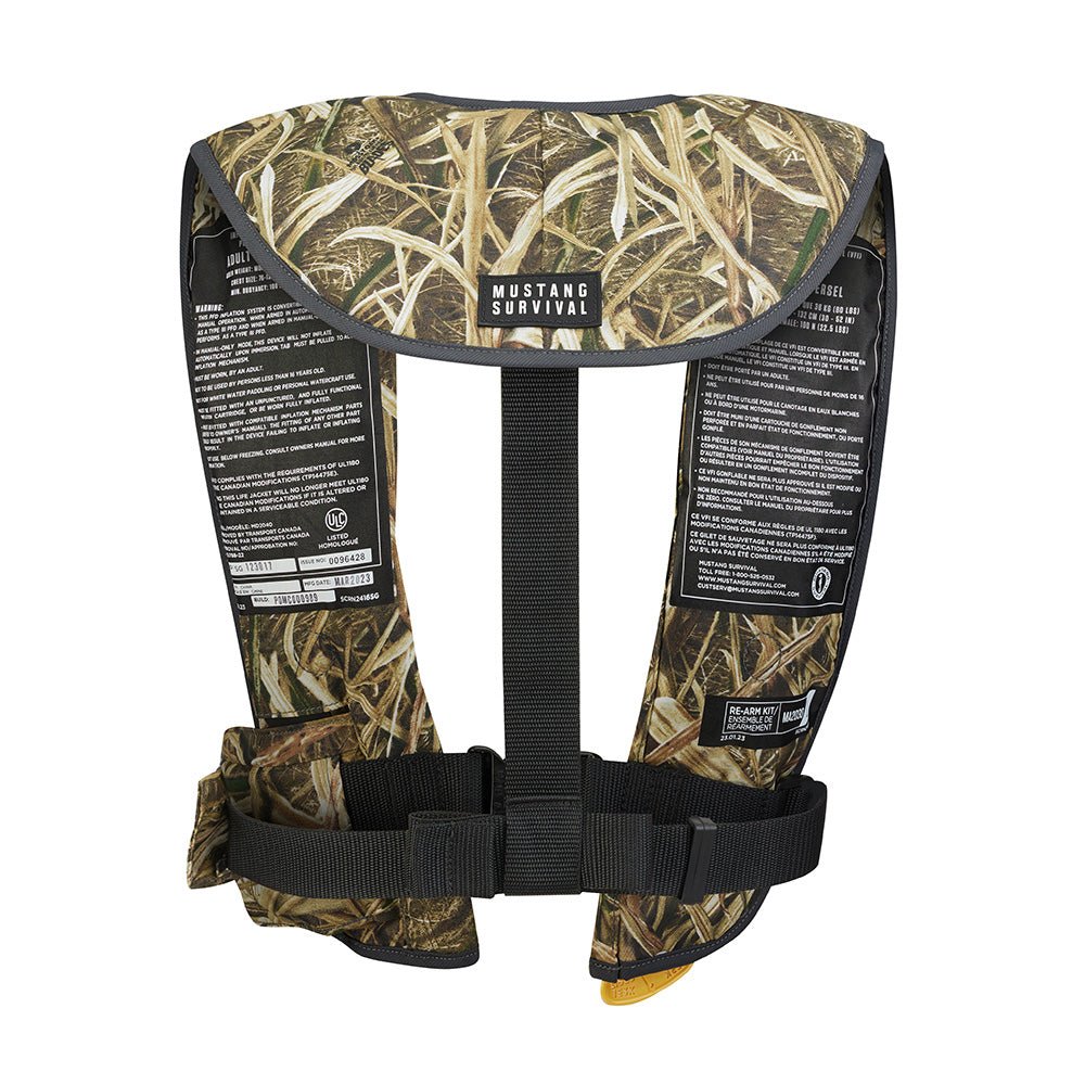 Mustang MIT 100 Convertible Inflatable PFD - Camo - Marine Parts OnlyMarine SafetyMustang Survival