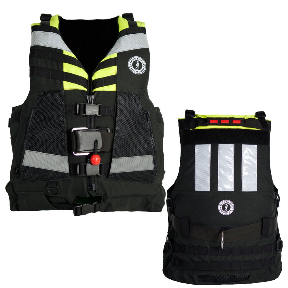 Mustang Swift Water Rescue Vest - Fluorescent Yellow/Green/Black - Universal - Marine Parts OnlyMarine SafetyMustang Survival