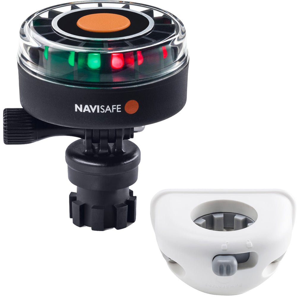 Navisafe Navilight 2NM Tricolor w/Navimount Base & Vertical Mount - White - Marine Parts OnlyPaddlesportsNavisafe