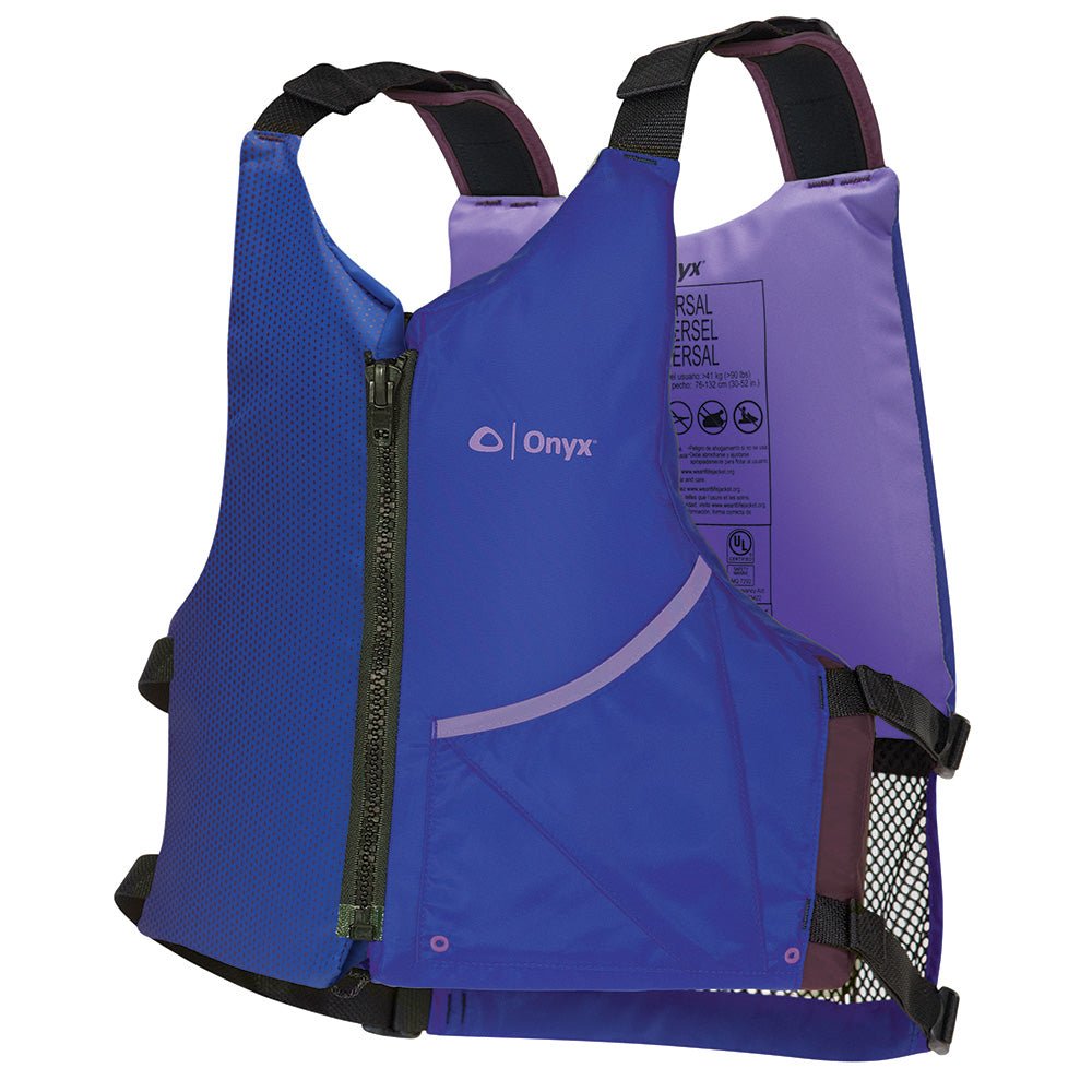 Onyx Universal Paddle PFD Life Jacket - Adult - Blue/Purple - Marine Parts OnlyPaddlesportsOnyx Outdoor