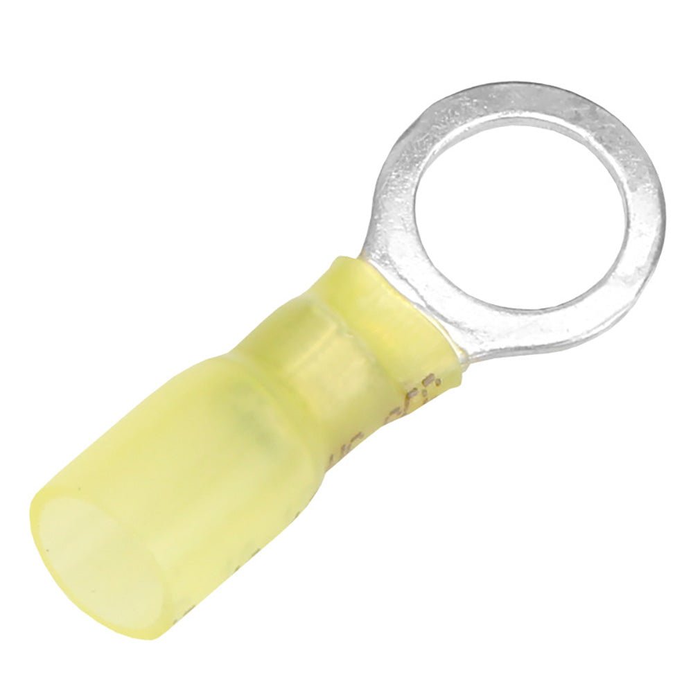 Pacer 12 - 10 AWG Heat Shrink Ring Terminal - 3/8" Stud Size - 100 Pack - Marine Parts OnlyElectricalPacer Group