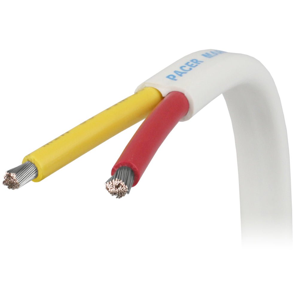 Pacer 12/2 AWG Safety Duplex Cable - Flat Cable - Red/Yellow - 100' - Marine Parts OnlyElectricalPacer Group