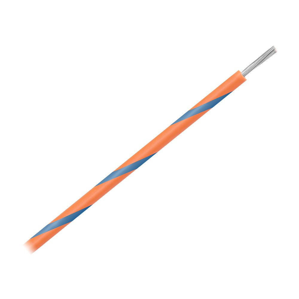 Pacer 16 AWG Gauge Striped Marine Wire 500' Spool - Orange w/Blue Stripe - Marine Parts OnlyElectricalPacer Group