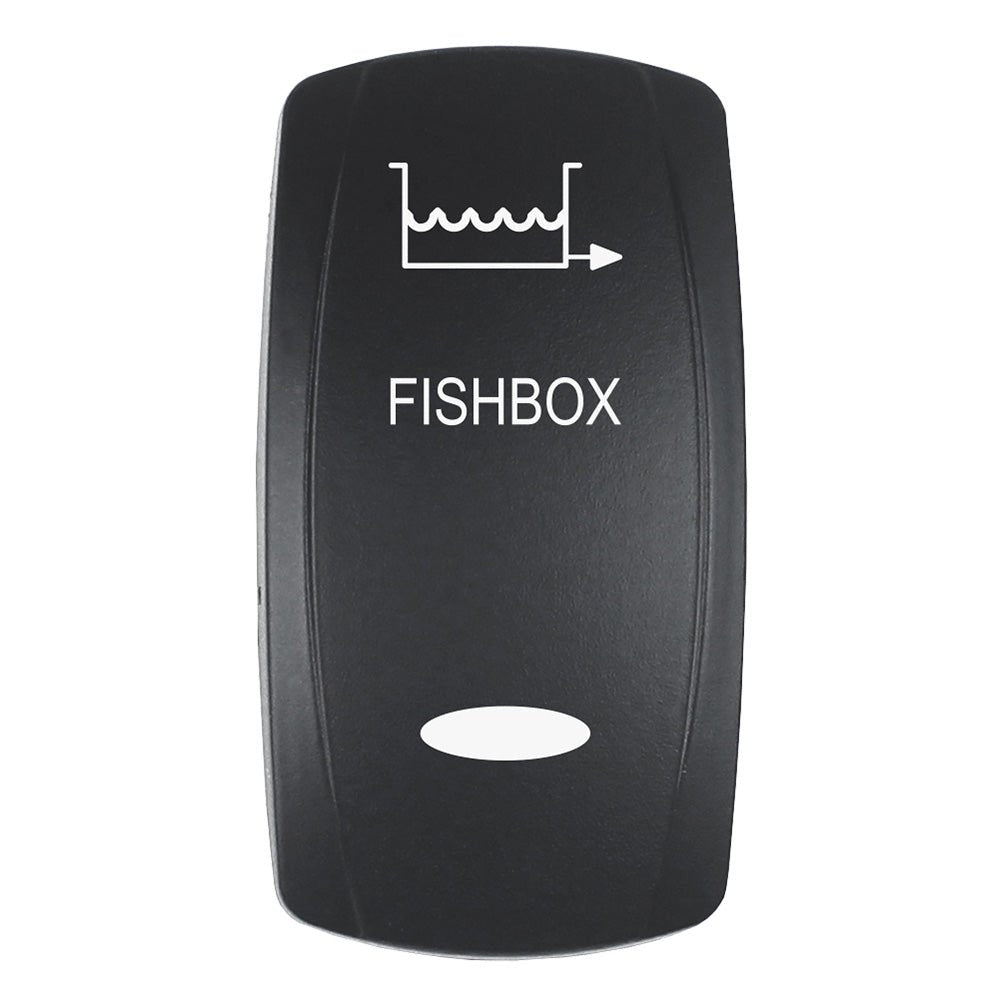 Pacer Actuator - 'FISHBOX' f/V Series Contura Switches - Black - Laser Etched (Top/Bottom Light) - Marine Parts OnlyElectricalPacer Group