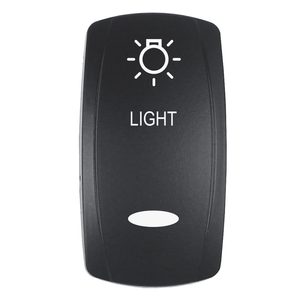 Pacer Actuator - 'LIGHT' f/V Series Contura Switches - Black - Laser Etched (Top/Bottom Light) - Marine Parts OnlyElectricalPacer Group