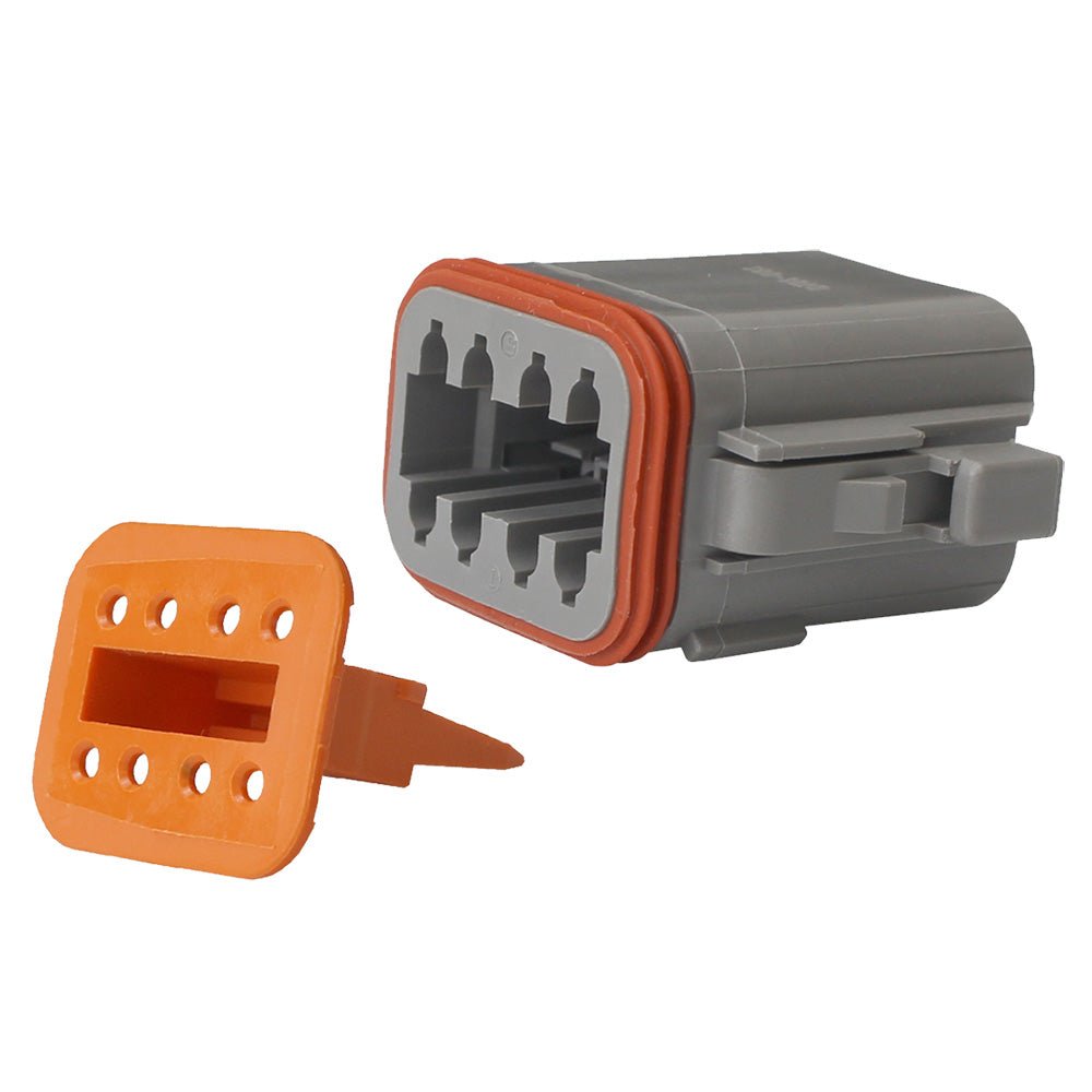 Pacer Deutsch DT Plug & Wedge Lock Kit - 8 Position - 5 Pack - Marine Parts OnlyElectricalPacer Group