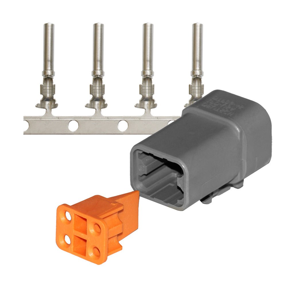 Pacer DTP Deutsch Plug Repair Kit - 14 - 12 AWG (4 Position) - Marine Parts OnlyElectricalPacer Group
