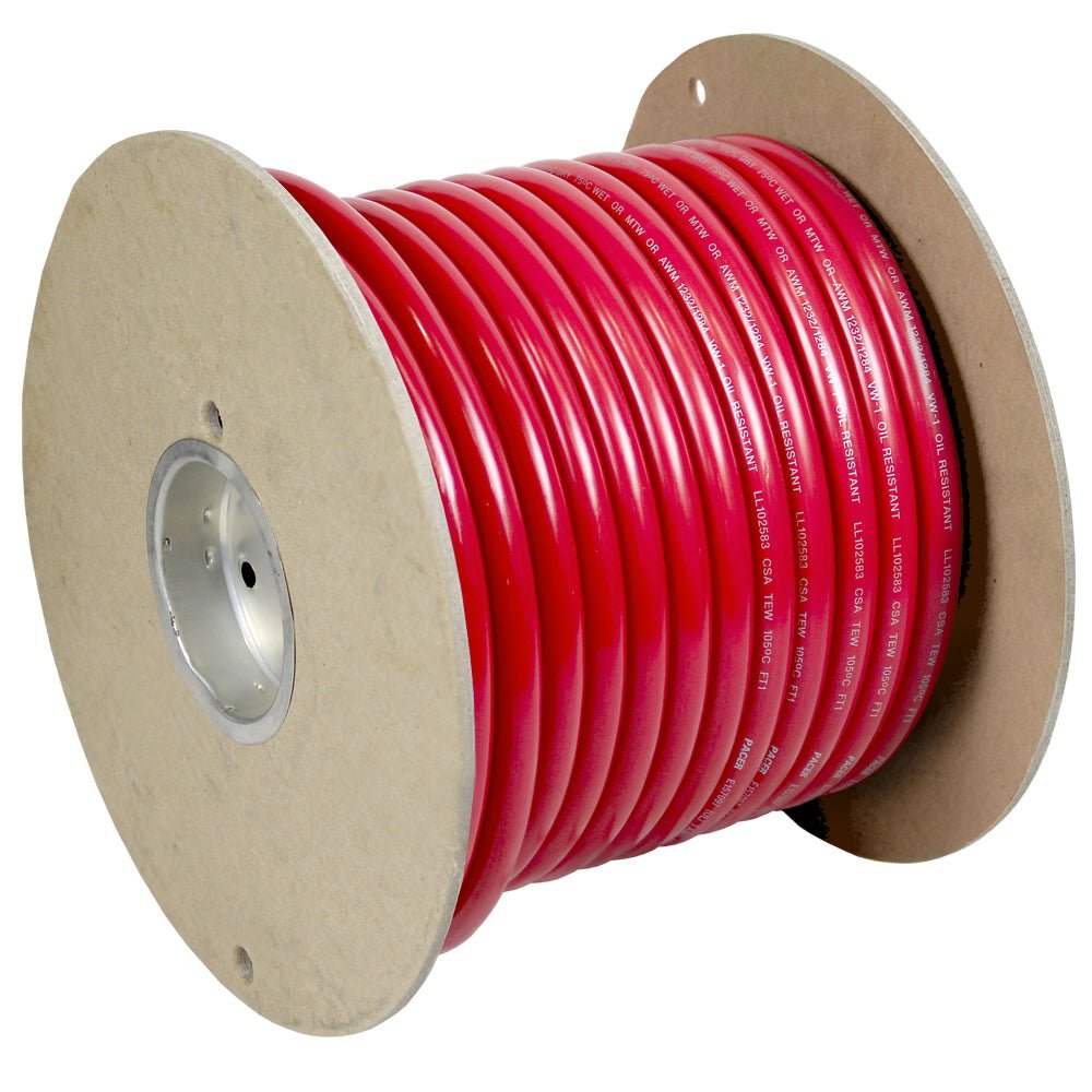 Pacer Red 1 AWG Battery Cable - 100&39; - Marine Parts OnlyElectricalPacer Group