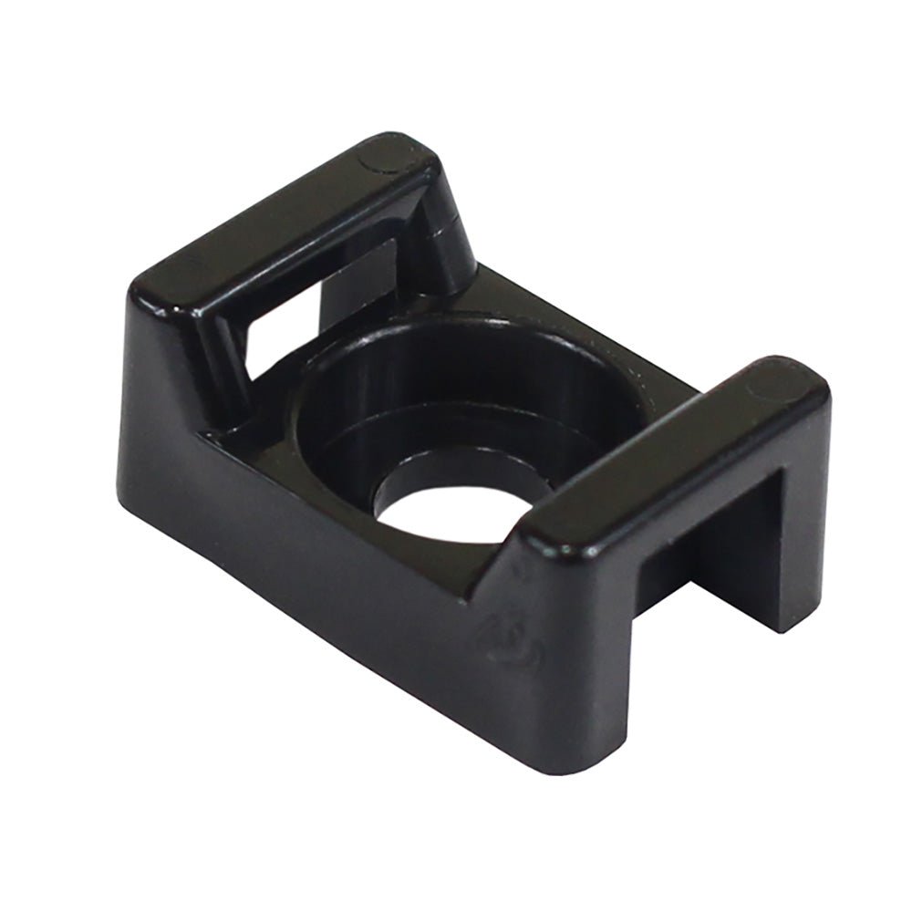 Pacer Screw Down Cable Tie Mount - 8 Screw Mount Method - Black - 100 Pack - Marine Parts OnlyElectricalPacer Group