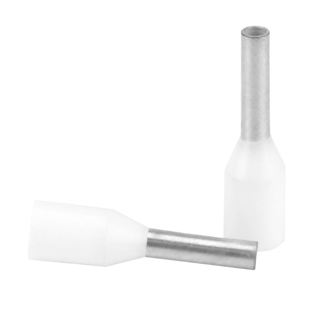 Pacer White 18 - 20 AWG Wire Ferrule - 6mm Length - 25 Pack - Marine Parts OnlyElectricalPacer Group