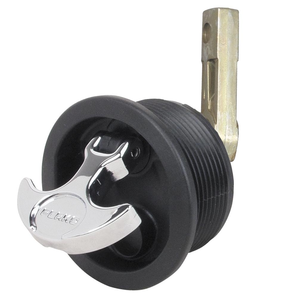 Perko Flush Mount Latch - Straight Cam Bar - 2.5" Hole - Black - Marine Parts OnlyMarine HardwarePerko