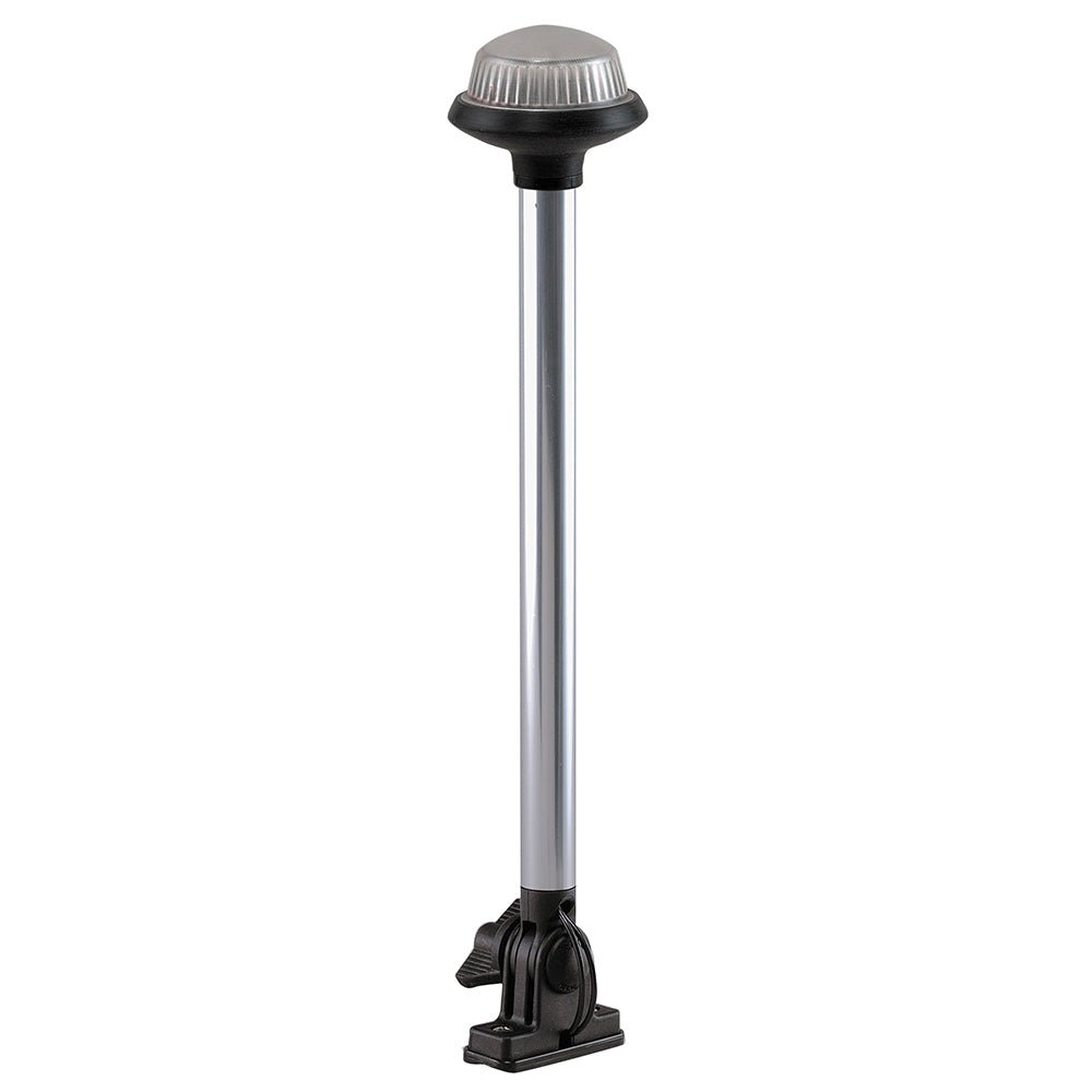 Perko Fold Down All - Round Frosted Globe Pole Light - Vertical Mount - White - Marine Parts OnlyLightingPerko