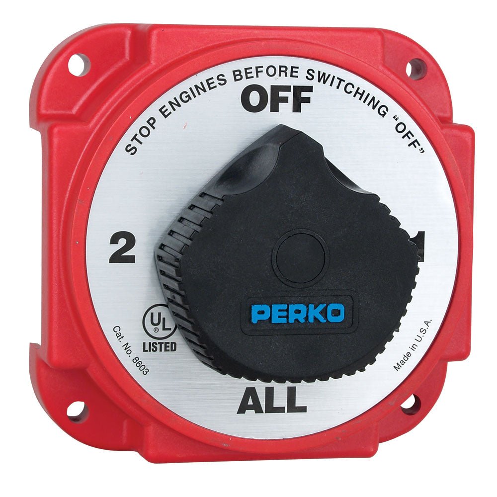 Perko Heavy Duty Battery Selector Switch w/Alternator Field Disconnect - Marine Parts OnlyElectricalPerko