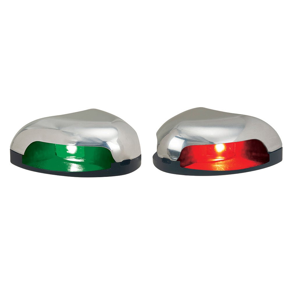 Perko Red/Green Horizontal Mount Side Light - Pair - Stainless Steel - Marine Parts OnlyLightingPerko