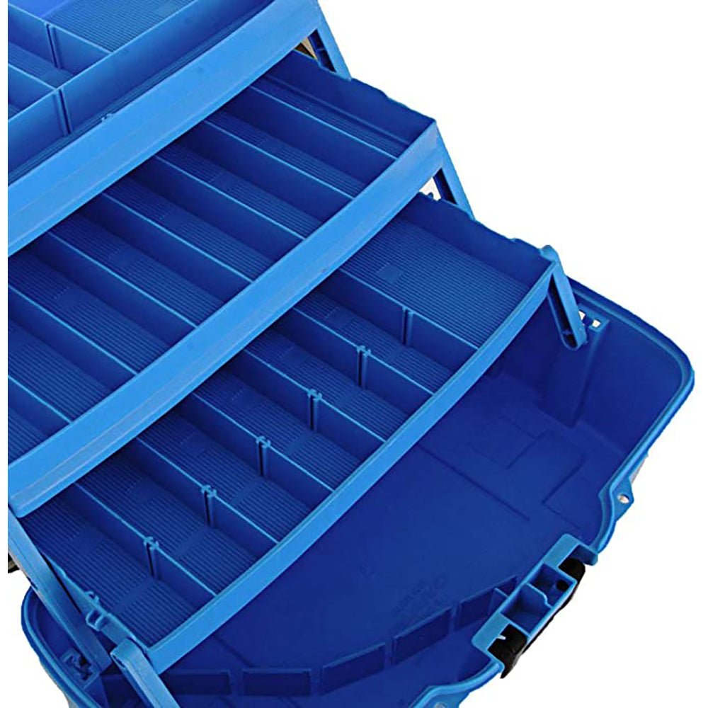 Plano 3 - Tray Tackle Box w/Dual Top Access - Smoke & Bright Blue - Marine Parts OnlyOutdoorPlano