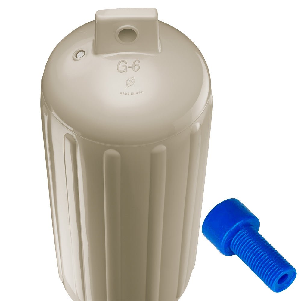 Polyform G - 6 Twin Eye Fender 11" x 30" - Sand w/Adapter - Marine Parts OnlyAnchoring & DockingPolyform U.S.