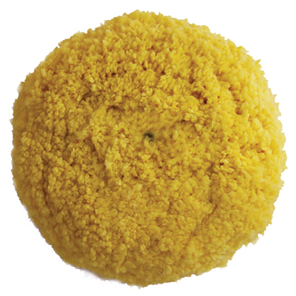 Presta Yellow Blended Wool Medium Cutting Pad - 9" Screw - On Pad - Marine Parts OnlyBoat OutfittingPresta