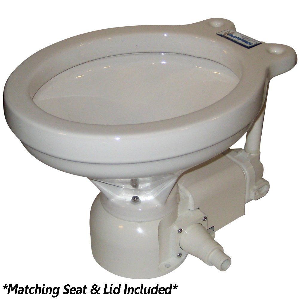 Raritan Sea Era Electric Toilet - Household Style - Integral Pump - Straight & 90° Discharge - 12v - Marine Parts OnlyMarine Plumbing & VentilationRaritan