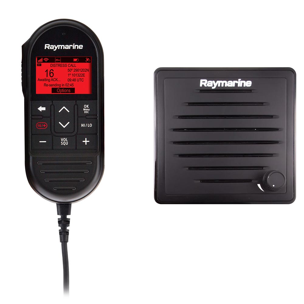 Raymarine Ray90 Wired Second Station Kit w/Passive Speaker, RayMic Wired Handset & RayMic Extension Cable - 10M - Marine Parts OnlyCommunicationRaymarine