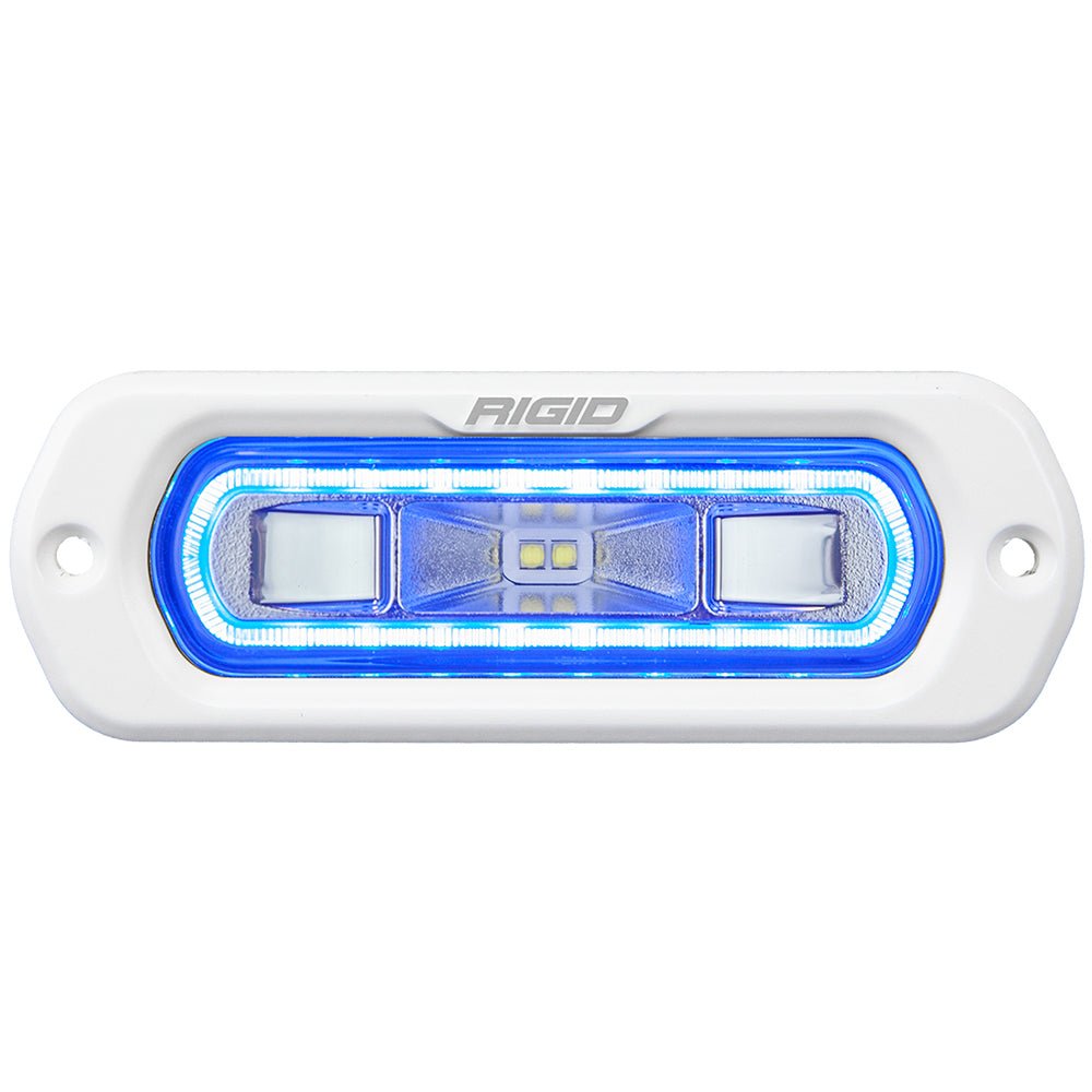 RIGID Industries SR - L Series Marine Spreader Light - White Flush Mount - White Light w/Blue Halo - Marine Parts OnlyLightingRIGID Industries