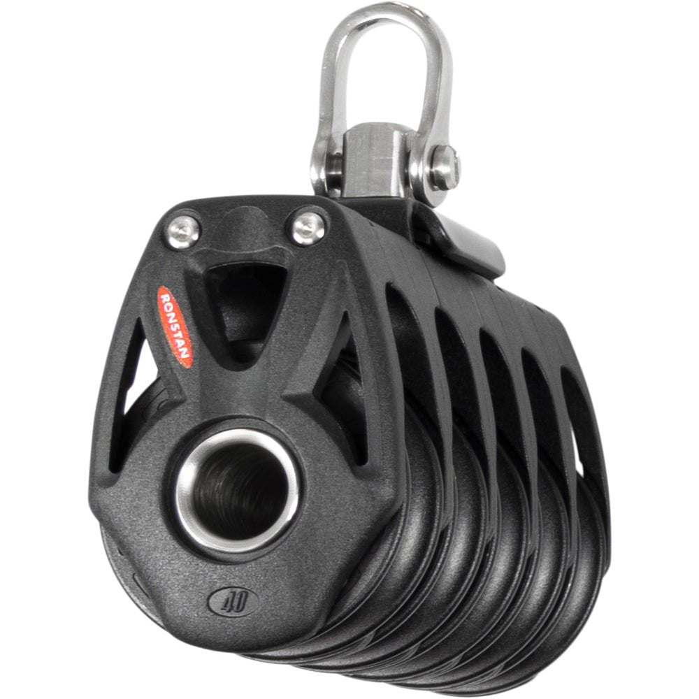 Ronstan Series 40 Orbit BB Quin Block w/Swivel Shackle - Marine Parts OnlySailingRonstan