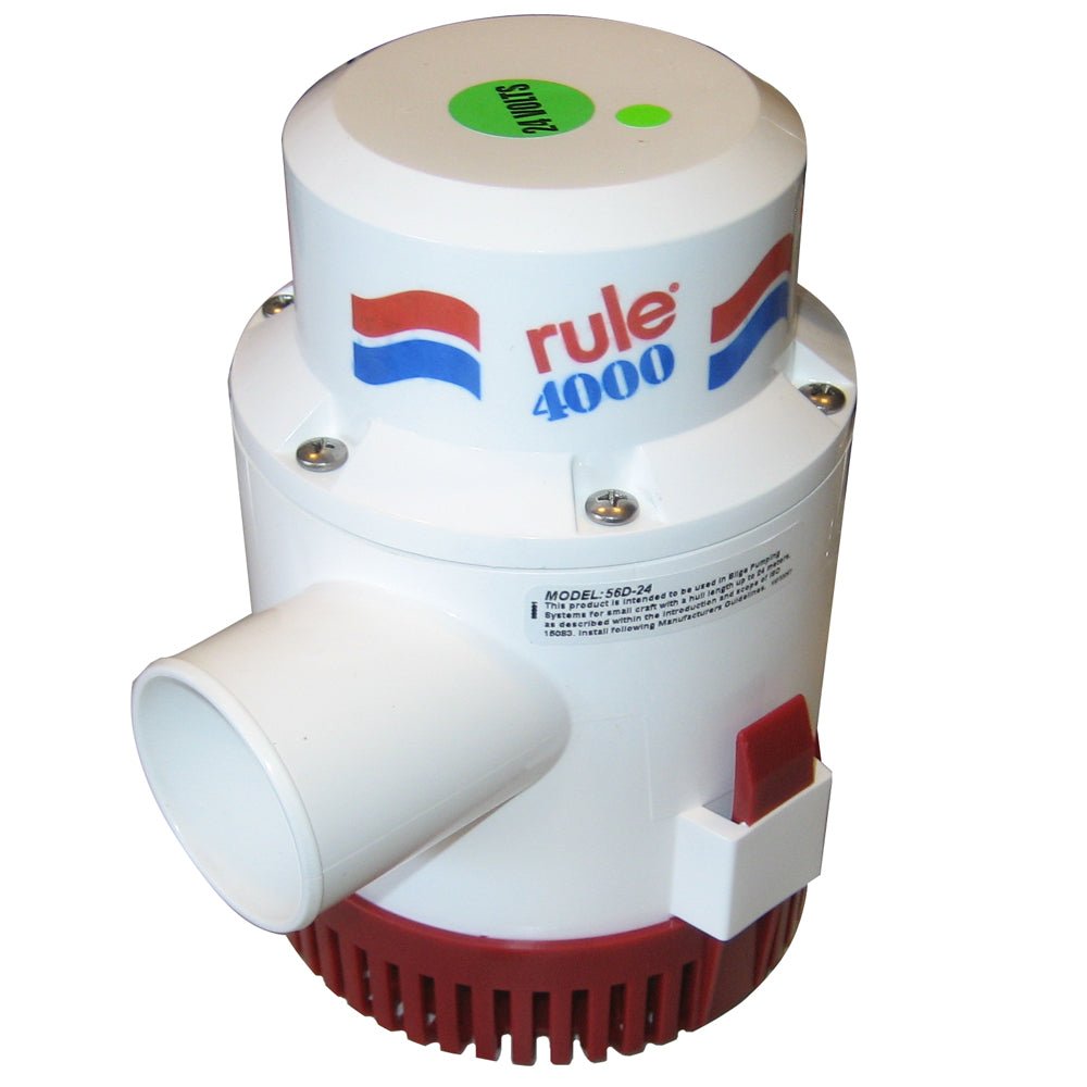 Rule 4000 Non - Automatic Bilge Pump - 24V - Marine Parts OnlyMarine Plumbing & VentilationRule