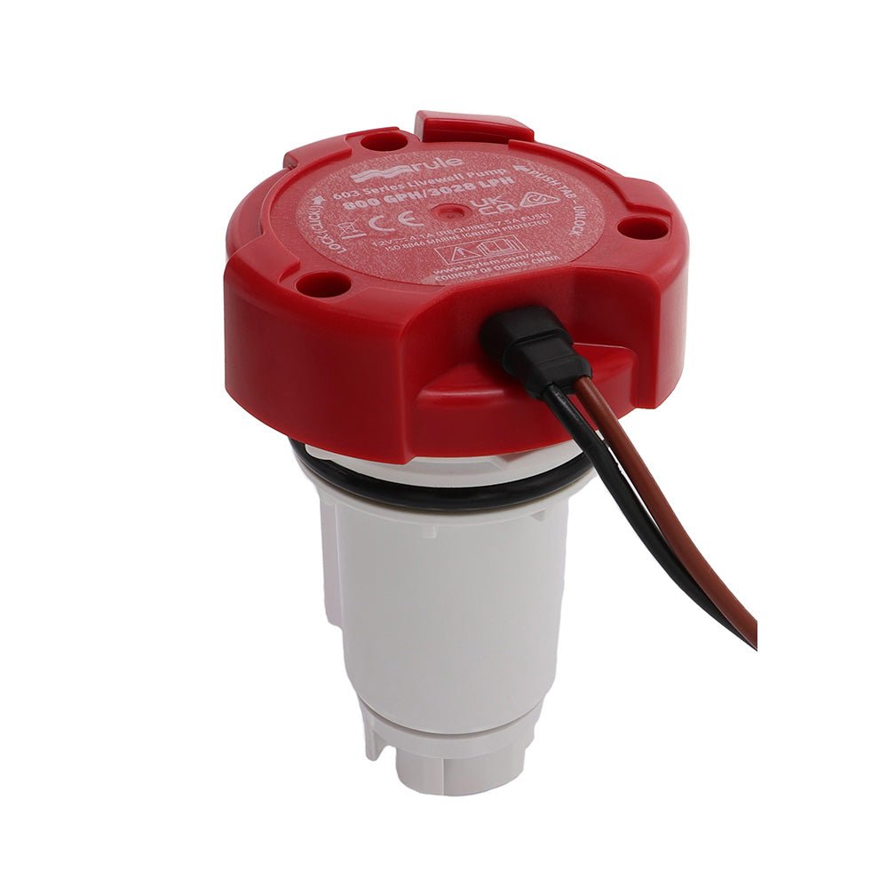 Rule 800 GPH Livewell Pump Replacement Motor Cartridge - Marine Parts OnlyMarine Plumbing & VentilationRule