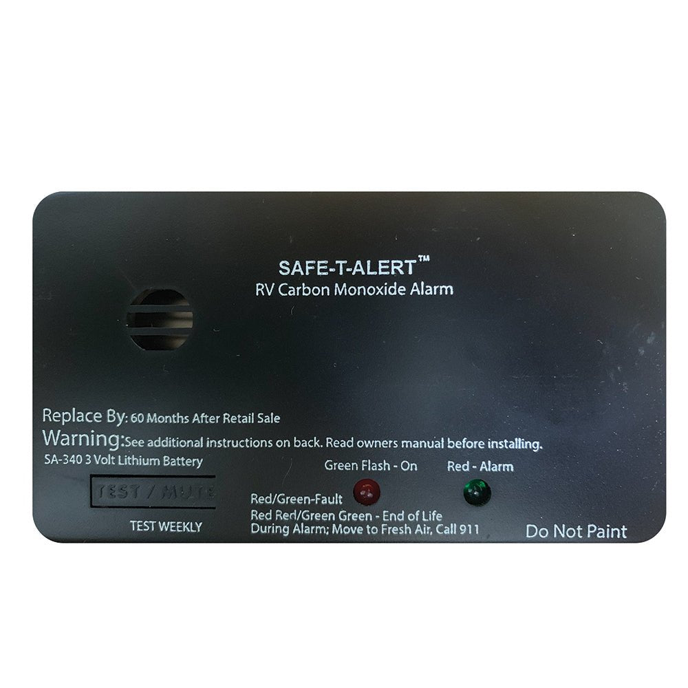 Safe - T - Alert SA - 340 Black RV Battery Powered CO Detector - Rectangle - Marine Parts OnlyAutomotive/RVSafe - T - Alert