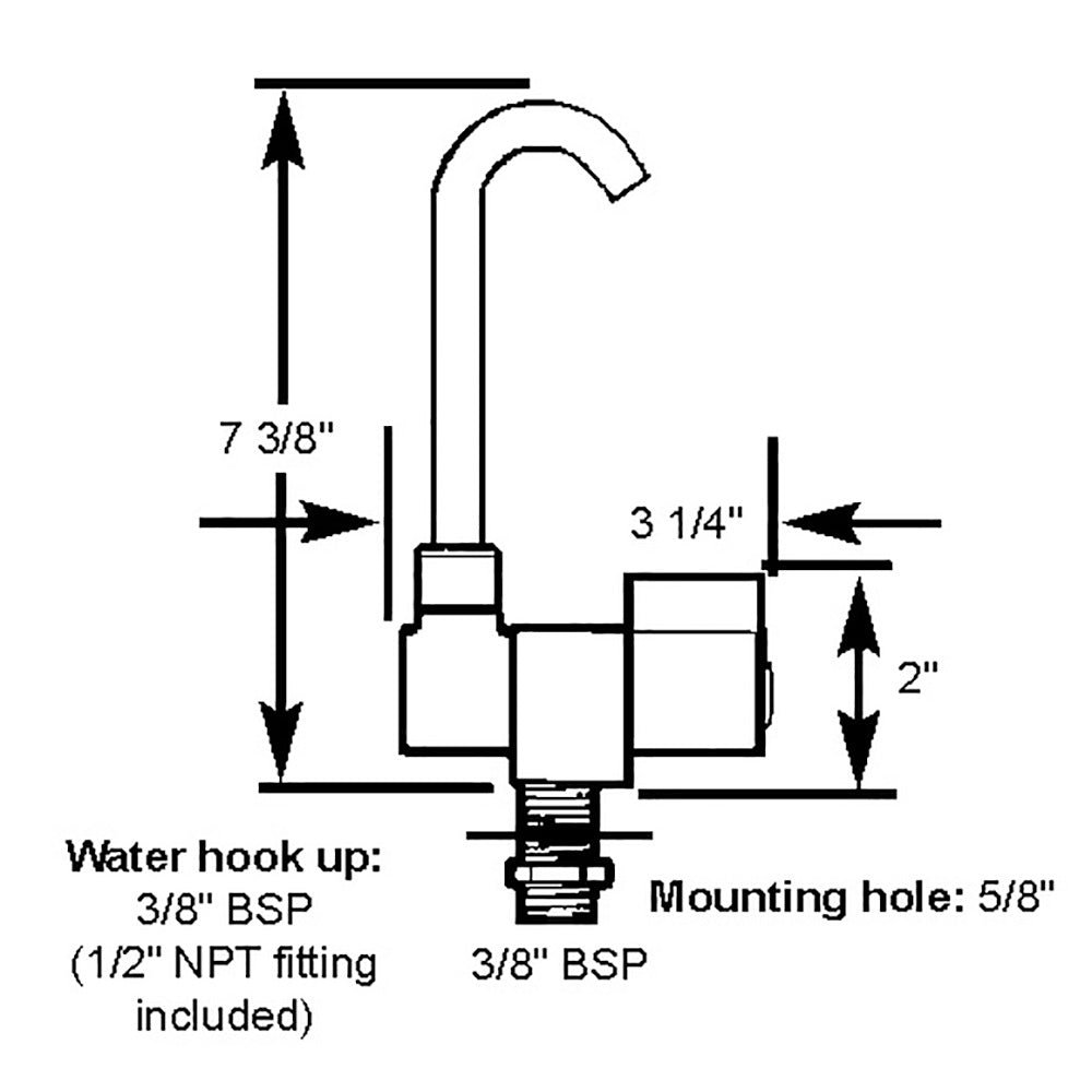 Scandvik Ceramic Family Tap w/Folding Spout - Chrome Finish - Marine Parts OnlyMarine Plumbing & VentilationScandvik