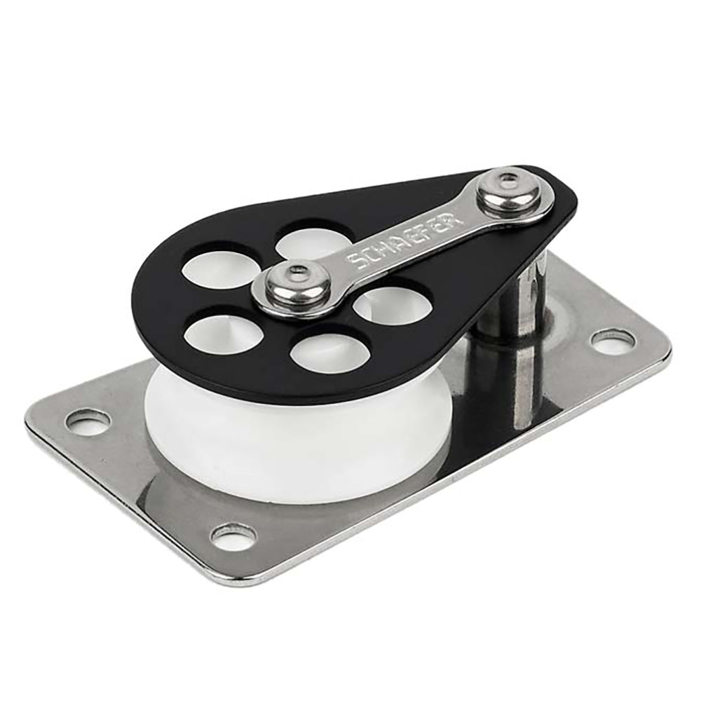 Schaefer Series 3 Flat Base/Alum Cheek/Delrin Sheave - Marine Parts OnlySailingSchaefer Marine
