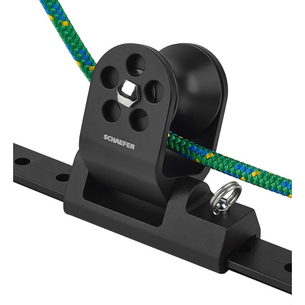 Schaefer Twin Sheet Block f/1 - 1/4" T - Track - Black - Marine Parts OnlySailingSchaefer Marine