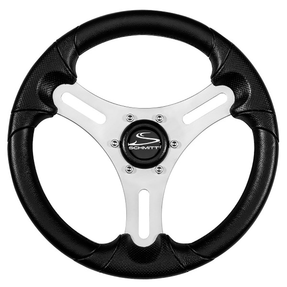 Schmitt Marine Torcello Lite 13" Wheel - Black Polyurethane Wheel w/Silver Spokes & Black Cap - 3/4" Tapered Shaft - Marine Parts OnlyMarine HardwareSchmitt Marine