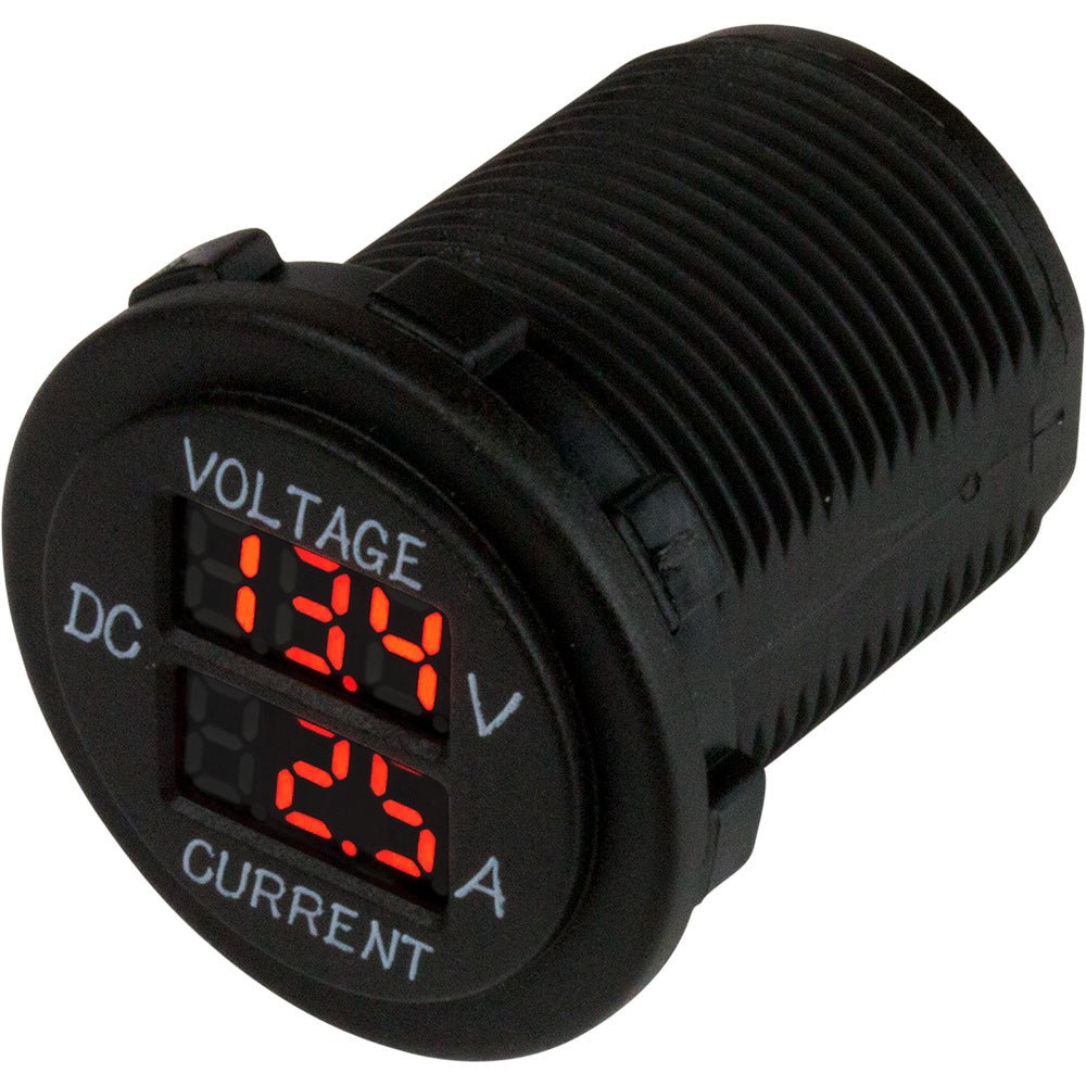 Sea - Dog Round Voltage & Amp Meter - 6V - 30V & 0 Amp - 10 Amp Meter - Marine Parts OnlyElectricalSea - Dog