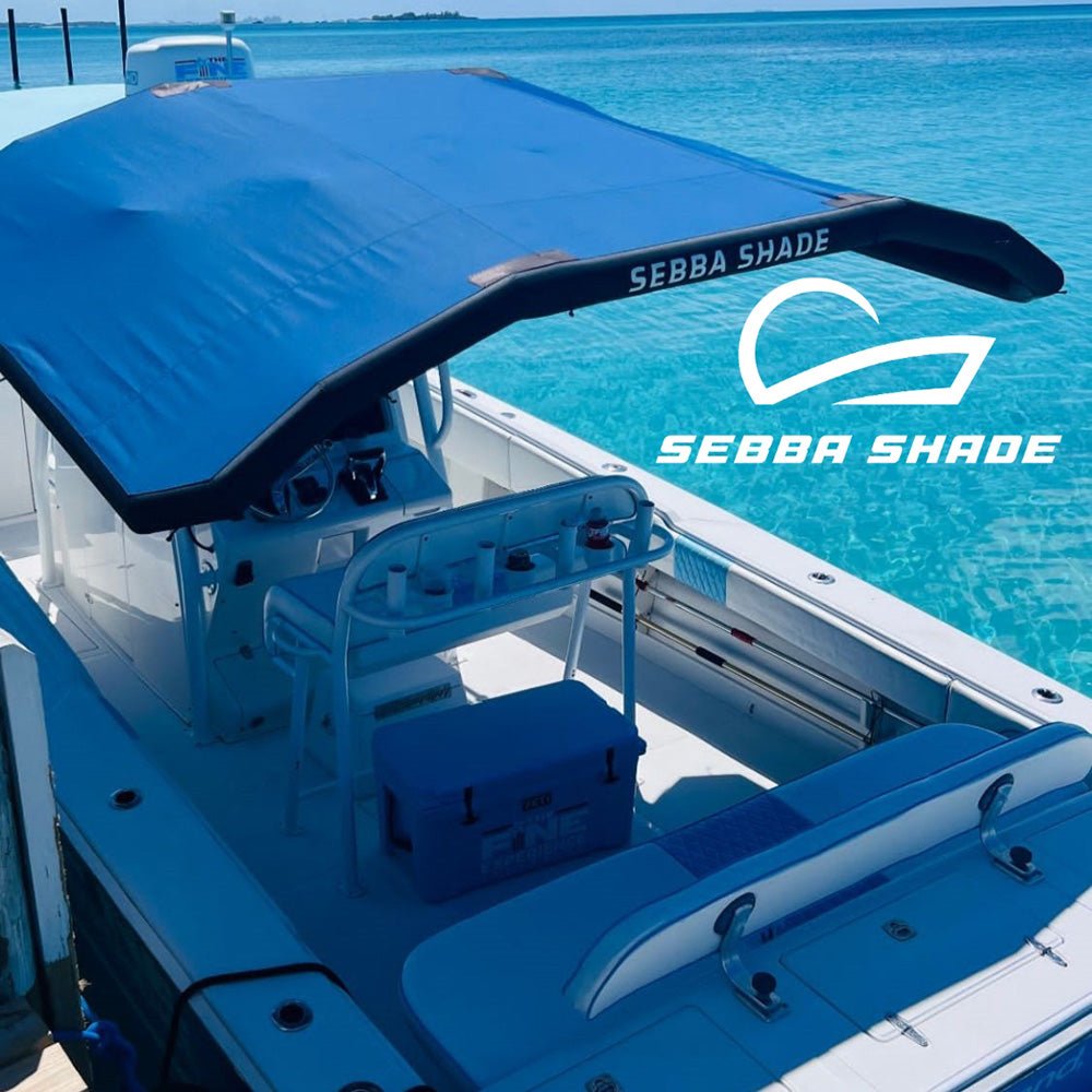 Sebba Shade 8 x 12 ft. Blue Sun Shade f/Boats 26'+ - Marine Parts OnlyBoat OutfittingSebba Shade