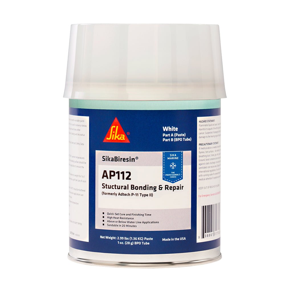 Sika SikaBiresin® AP112 + BPO Cream Hardener - White - Quart - Marine Parts OnlyBoat OutfittingSika