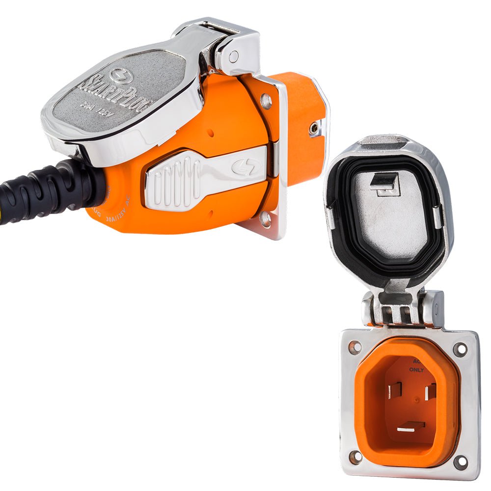 SmartPlug 30 AMP Inlet & Female Cord Connector Combo - Stainless Steel - Marine Parts OnlyElectricalSmartPlug