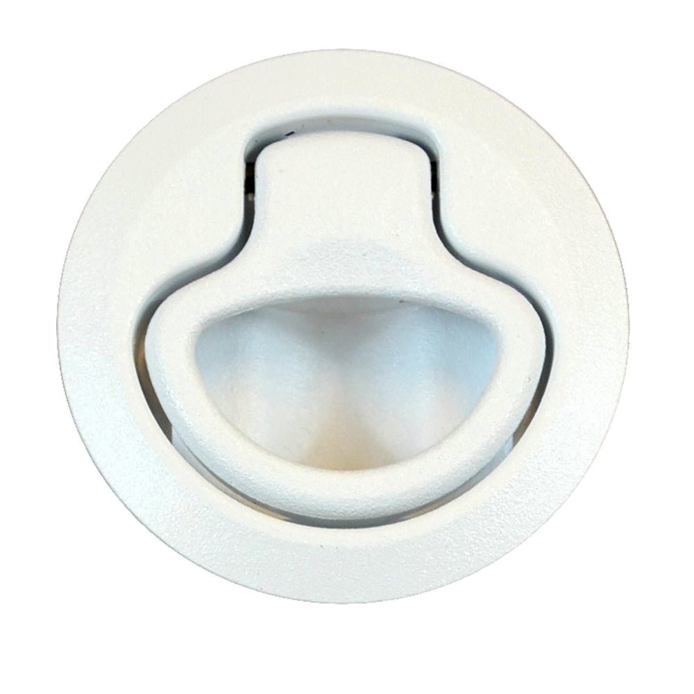 Southco Flush Pull Latch - Push To Close - Medium - White - Marine Parts OnlyMarine HardwareSouthco