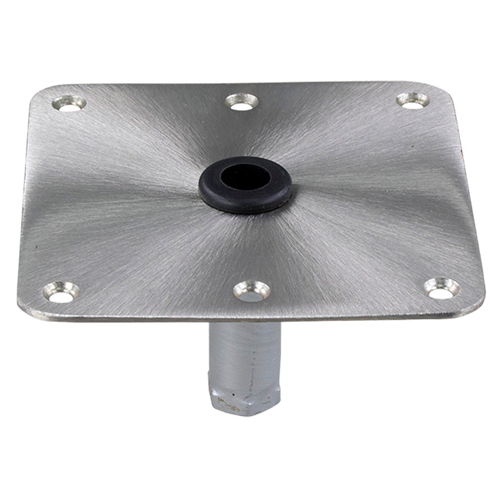 Springfield KingPin™ 7" x 7" Stainless Steel Square Base (Threaded) - Marine Parts OnlyBoat OutfittingSpringfield Marine