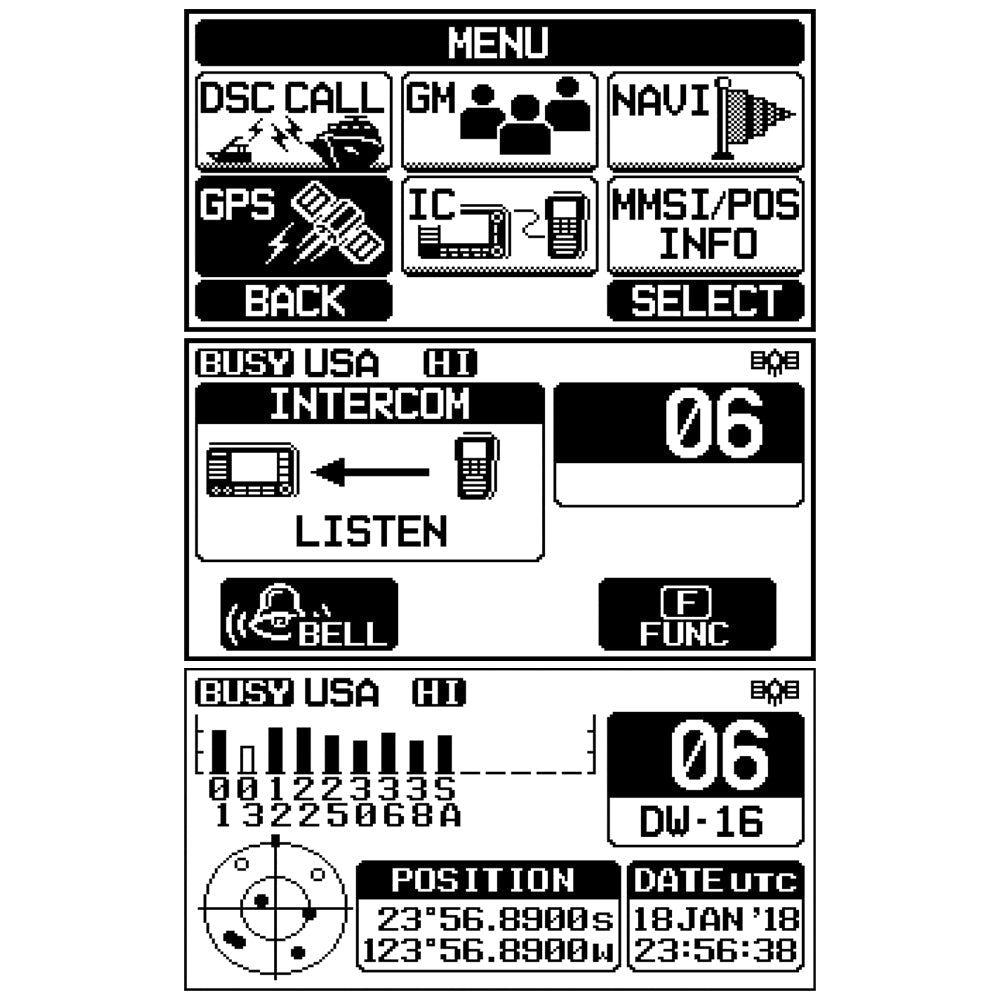 Standard Horizon GX1800G Fixed Mount VHF w/GPS - Black - Marine Parts OnlyCommunicationStandard Horizon