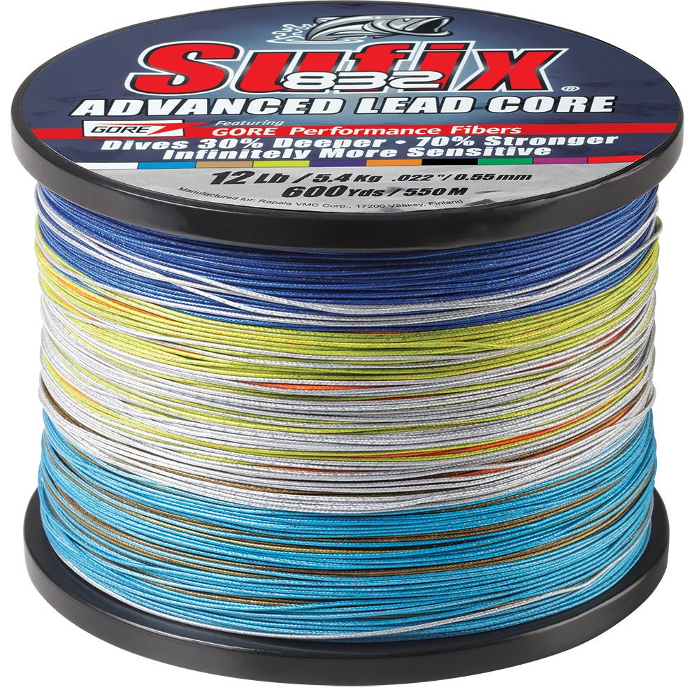 Sufix 832 Advanced Lead Core - 12lb - 10 - Color Metered - 600 yds - Marine Parts OnlyHunting & FishingSufix