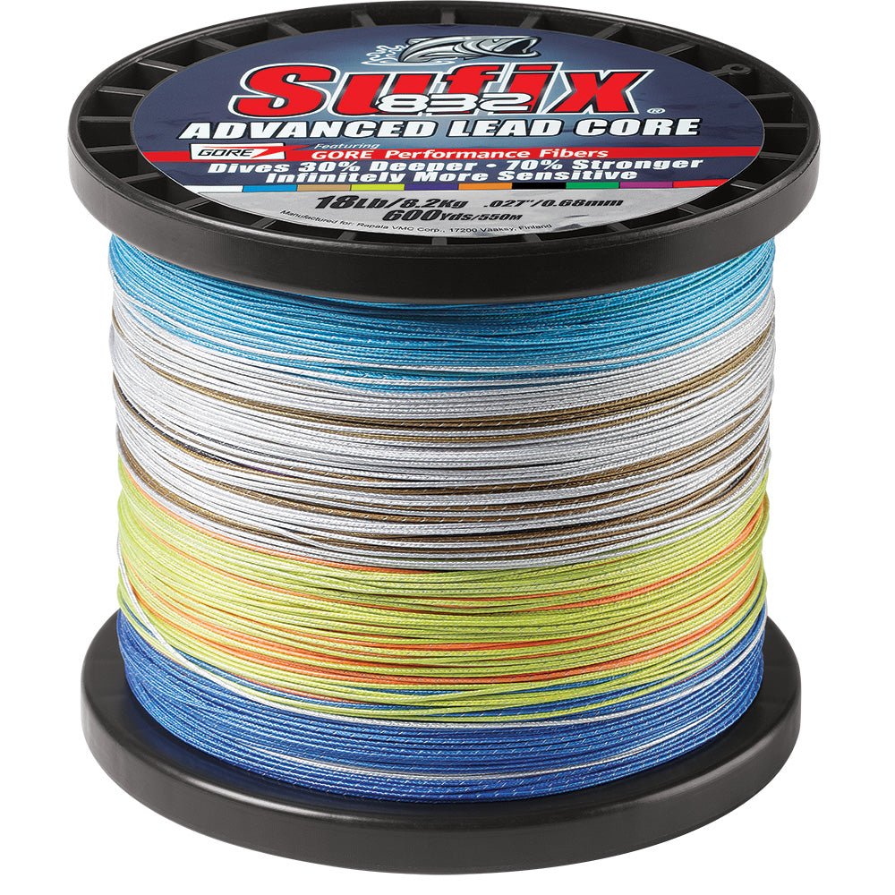 Sufix 832 Advanced Lead Core - 18lb - 10 - Color Metered - 600 yds - Marine Parts OnlyHunting & FishingSufix