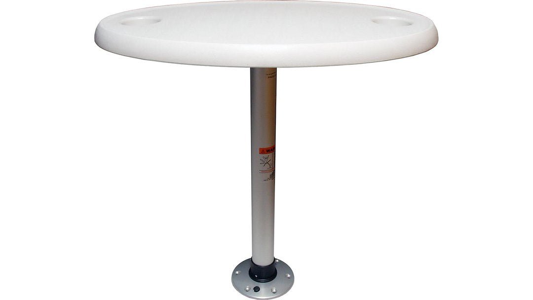 TABLE PACKAGE 18X30 OVAL WHITE - Marine Parts OnlySPRINGFIELD