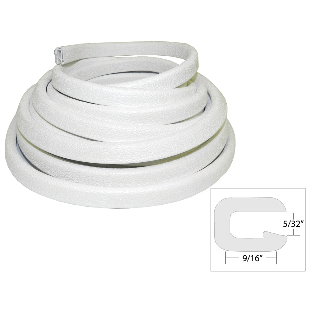 TACO Flexible Vinyl Trim - 5/32" Opening x 9/16"W x 25'L - White - Marine Parts OnlyAutomotive/RVTACO Marine