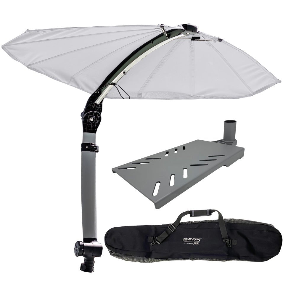 TACO ShadeFin Mini w/White Fabric - Bag & Swivel Seat Mount Kit - Marine Parts OnlyBoat OutfittingTACO Marine